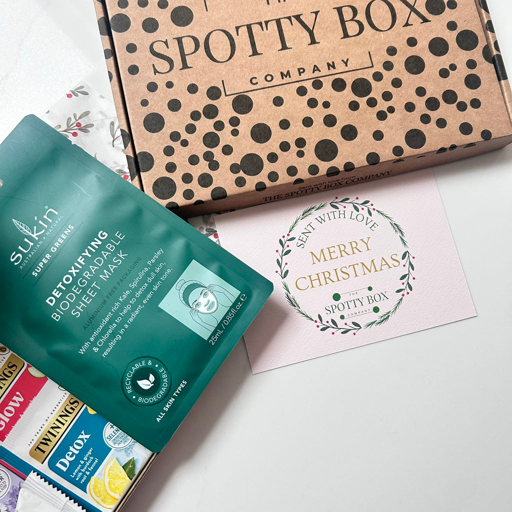 Christmas Letterbox Gift: Twinings Herbal/Fruit Tea, Biscuit & Pamper Hamper