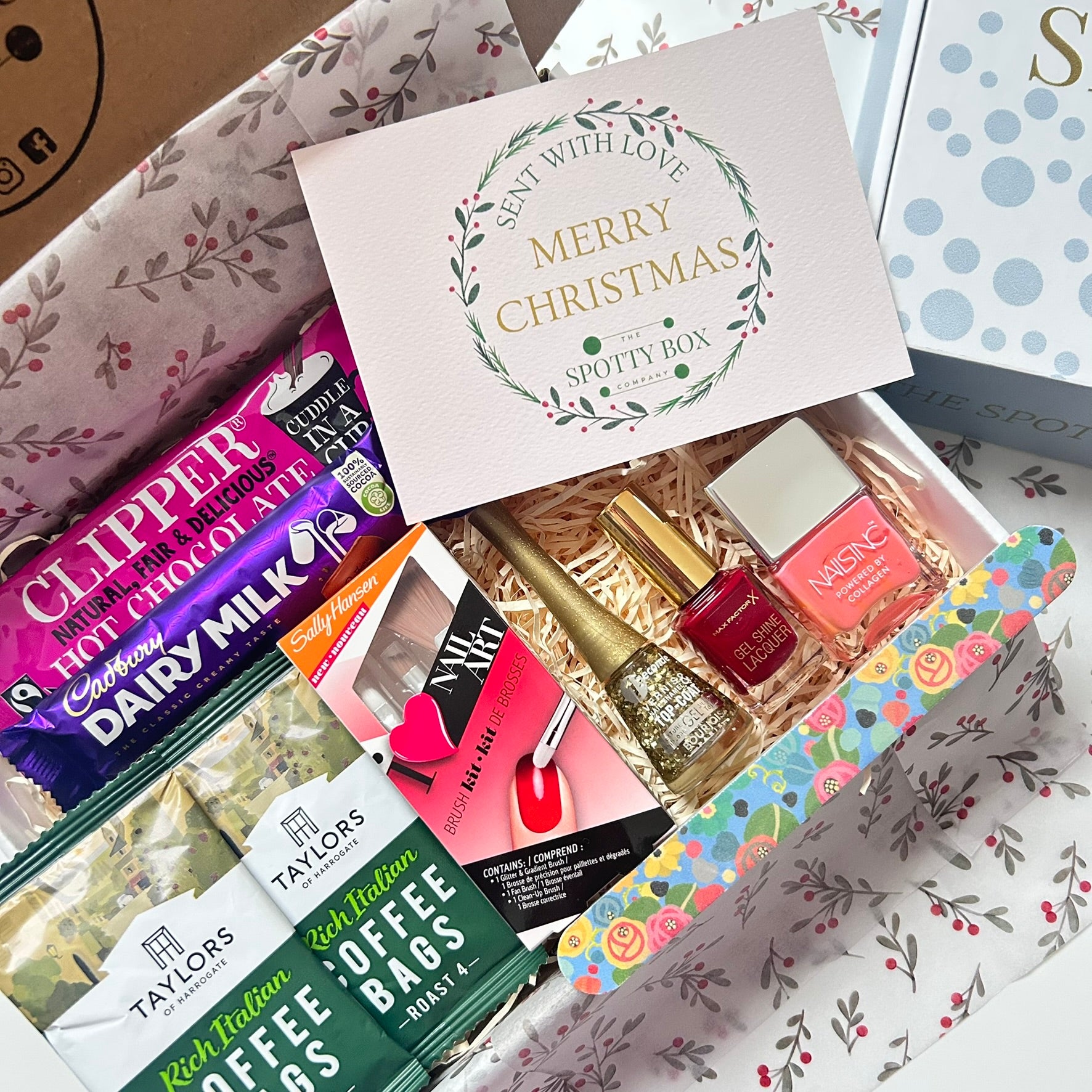 Christmas Nail Polish Gift Pamper Hamper