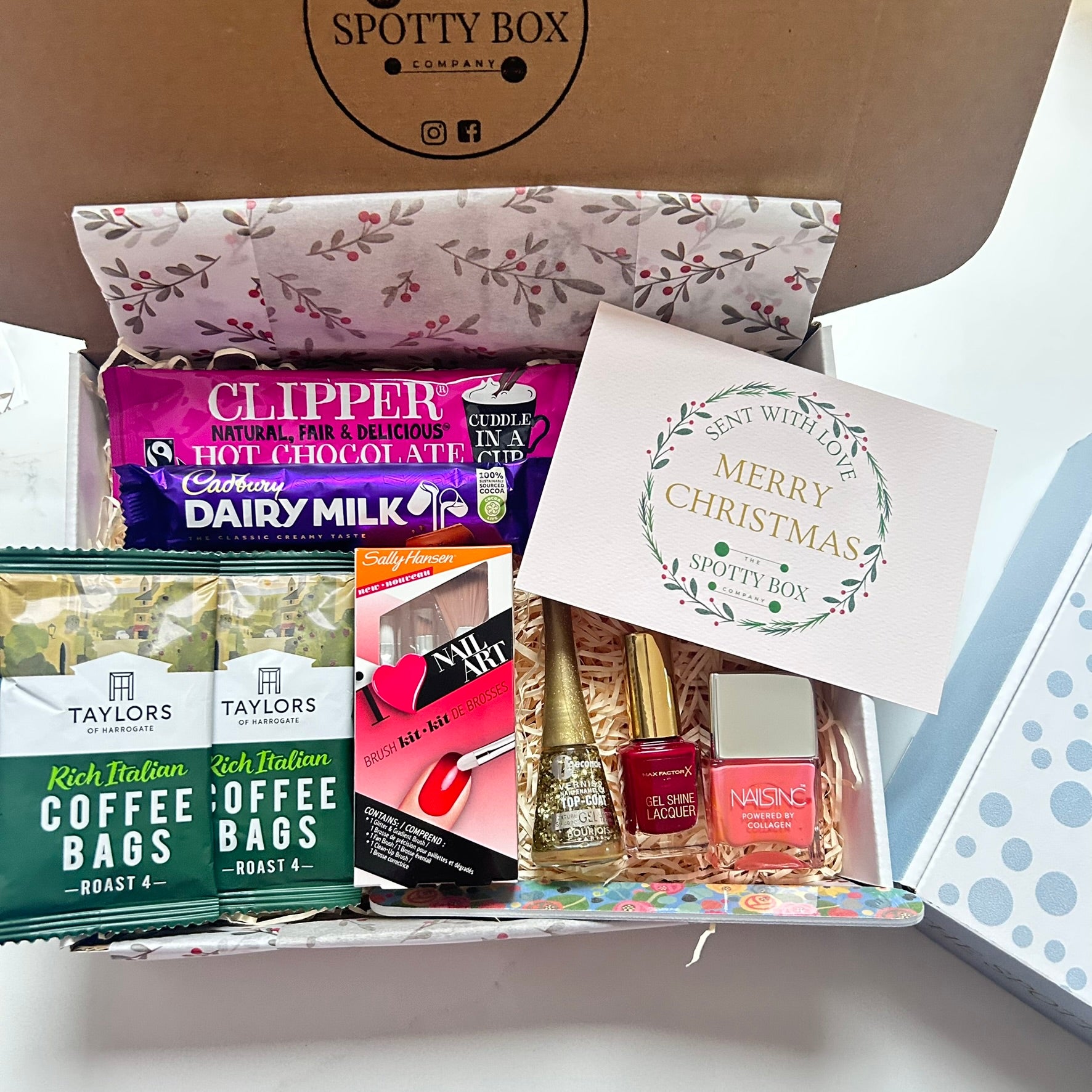 Christmas Nail Polish Gift Pamper Hamper