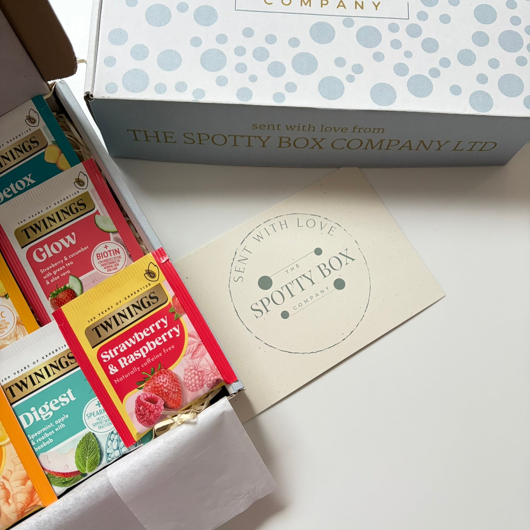 Twinings Fruit tea, Biscoff biscuit & pamper hamper