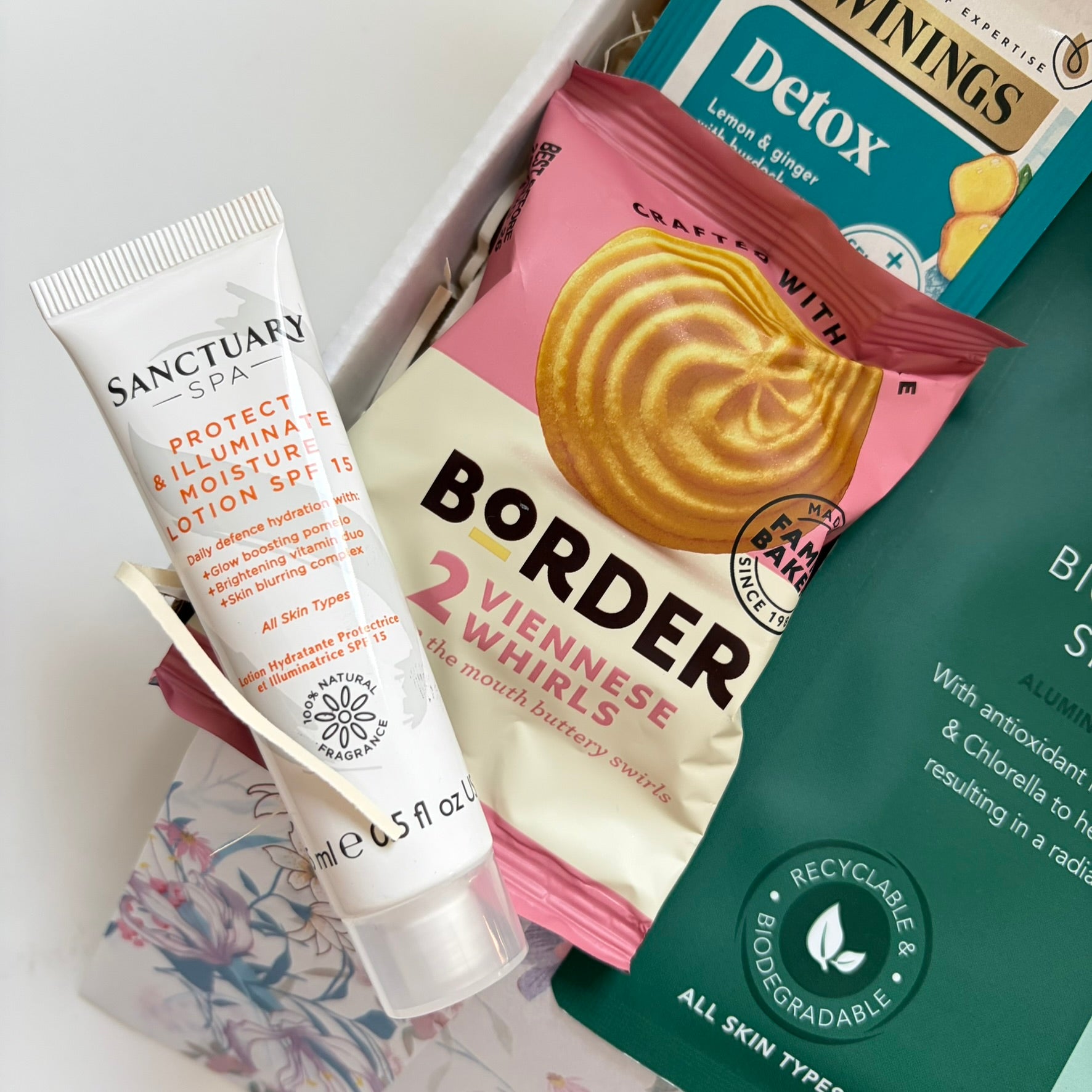 Large Twinings Fruit/Herbal tea, Biscuits & Pamper Hamper