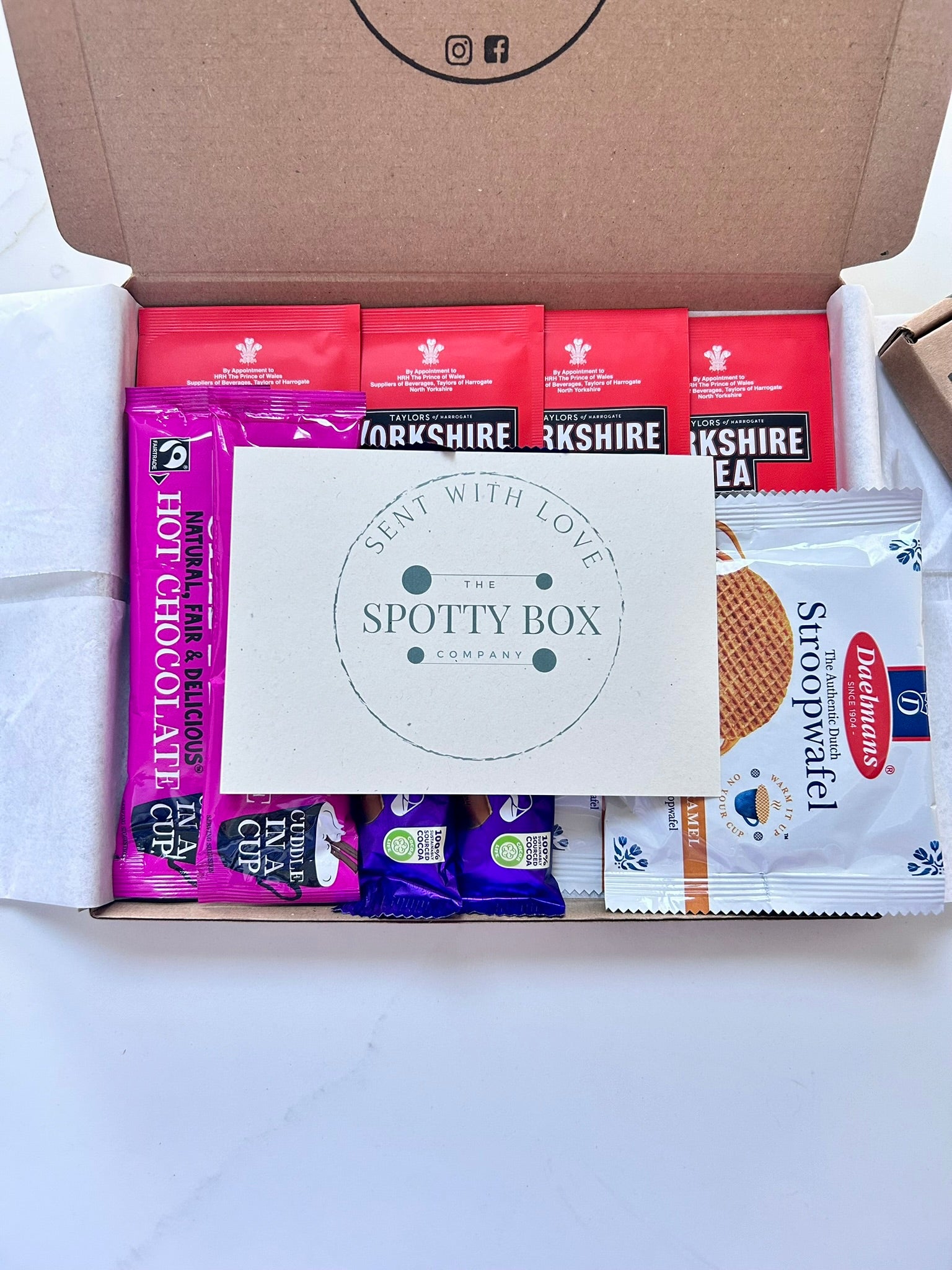 Tea, Hot Chocolate & Sweet Treats Letterbox Gift