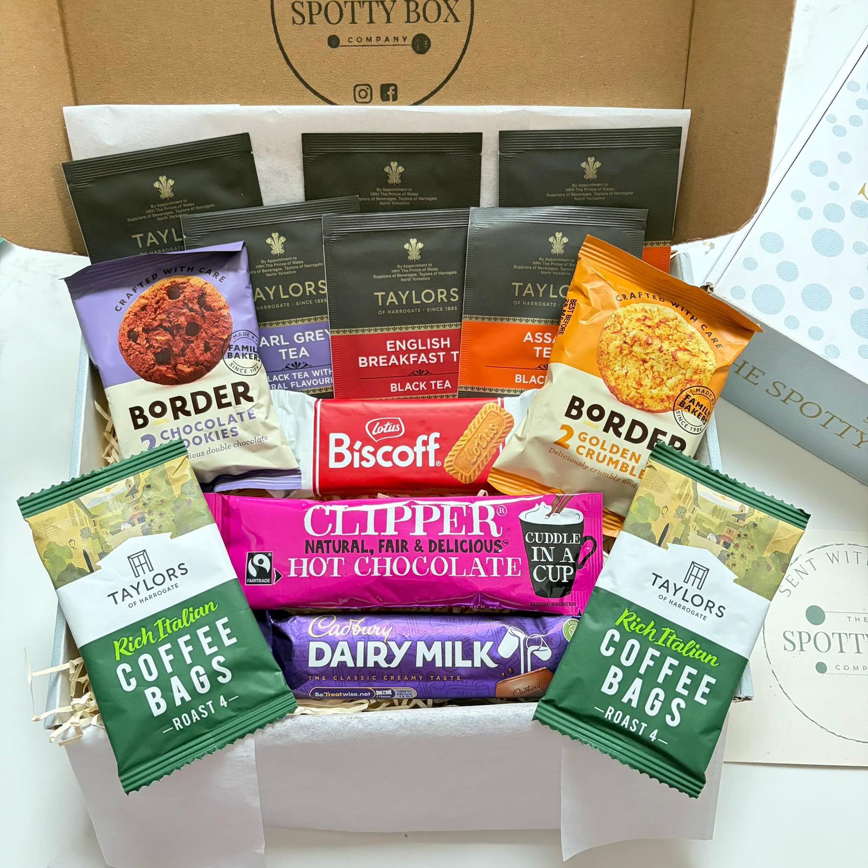Hot Drink Hamper with Chocolate & Biscuits
