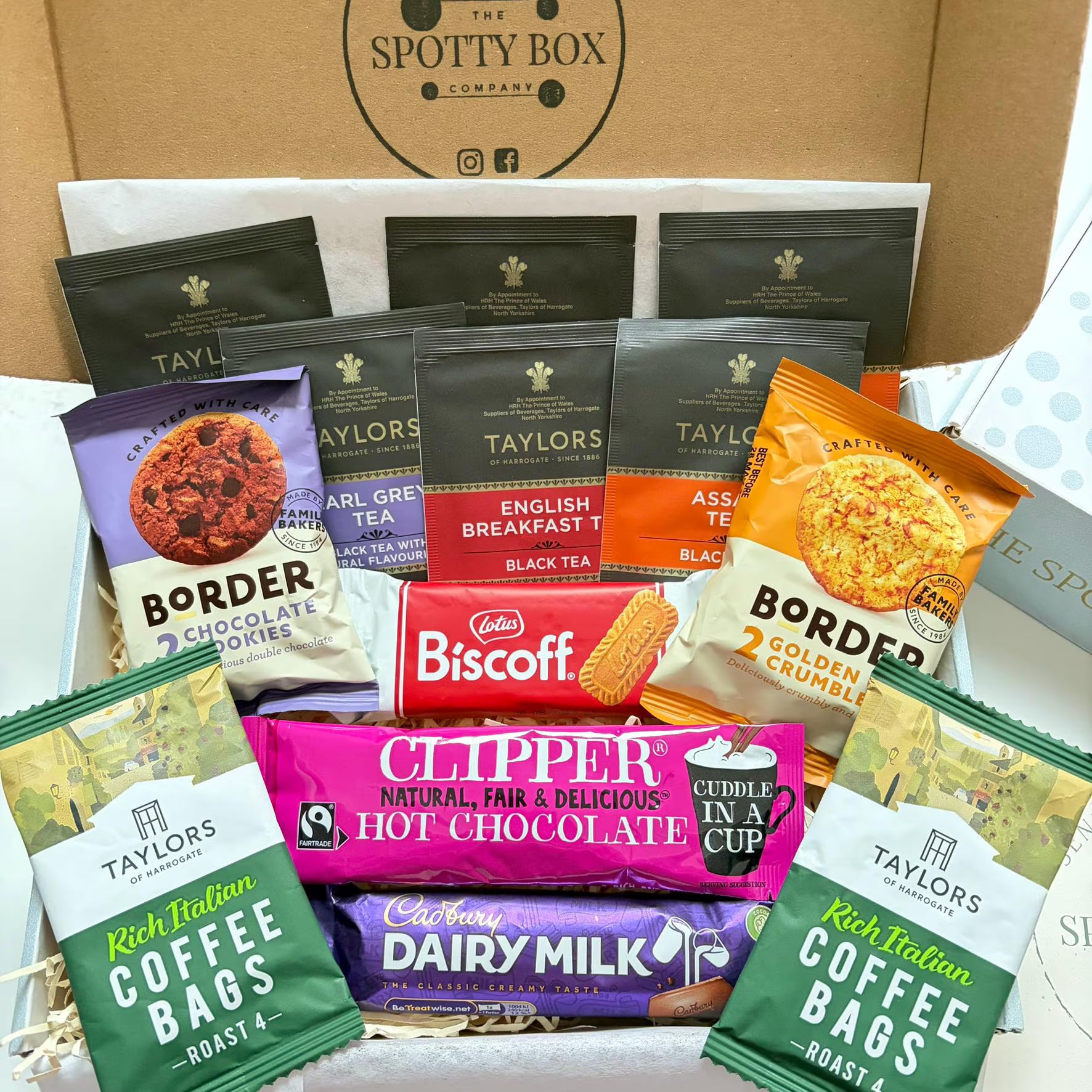 Hot Drink Hamper with Chocolate & Biscuits